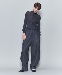 6（ロク）の「＜6(ROKU)＞アルパカブレンド ランダムリブ ニット