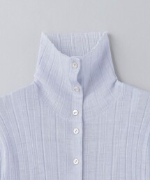 6（ロク）の「＜6(ROKU)＞アルパカブレンド ランダムリブ ニット