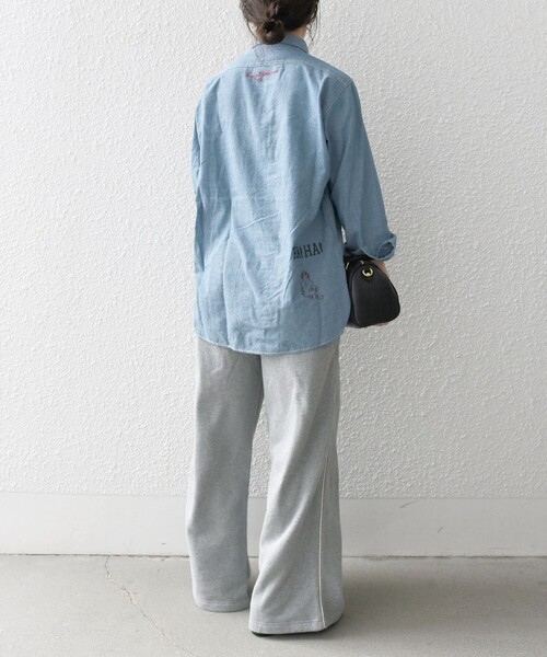 SHIPS for women / シップスウィメン SHIPS any:〈洗濯機可能〉USAコットン 裏毛 ワッペン ライン スウェット SHIPS any:〈洗濯機可能〉USAコットン 裏毛 ワッペン ライン