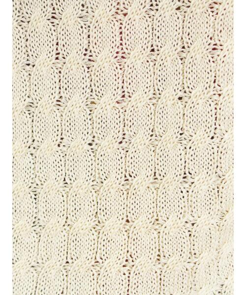 Samansa Mos2（サマンサ モスモス）の「麻タッチニットベスト（ベスト・レディース・チャコールグレー/カーキ/キナリ・F）」の18枚目の写真