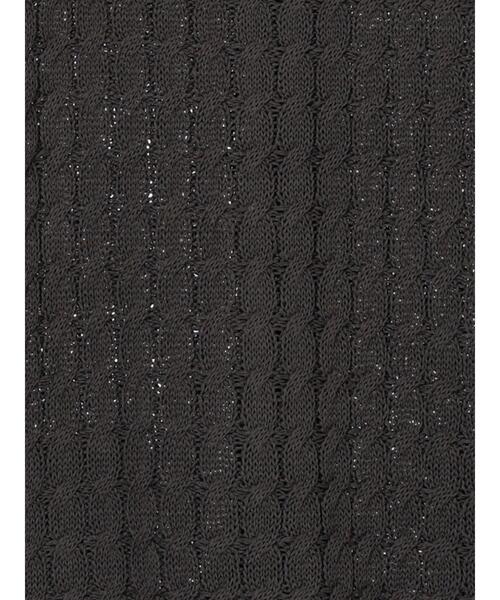 Samansa Mos2（サマンサ モスモス）の「麻タッチニットベスト（ベスト・レディース・チャコールグレー/カーキ/キナリ・F）」の9枚目の写真