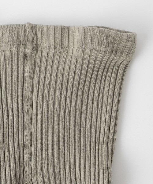 green label relaxing（グリーンレーベルリラクシング）の「GLR リブ レギンス（レギンス/スパッツ・キッズ・ブラック/ベージュ・S(100-110cm)/M(110-130cm)/L(120-140cm)）」の4枚目の写真