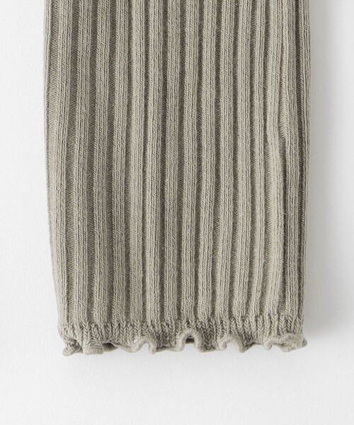 green label relaxing（グリーンレーベルリラクシング）の「GLR リブ レギンス（レギンス/スパッツ・キッズ・ブラック/ベージュ・S(100-110cm)/M(110-130cm)/L(120-140cm)）」の5枚目の写真