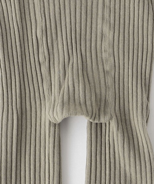 green label relaxing（グリーンレーベルリラクシング）の「GLR リブ レギンス（レギンス/スパッツ・キッズ・ブラック/ベージュ・S(100-110cm)/M(110-130cm)/L(120-140cm)）」の6枚目の写真