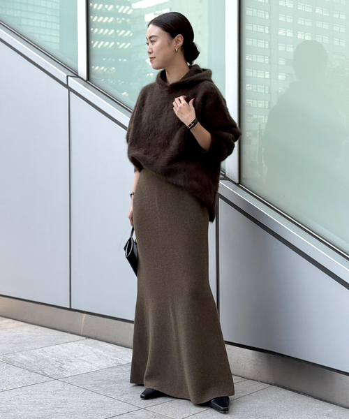 カシミヤミックスニットスカート（スカート）｜AP STUDIO（エーピー