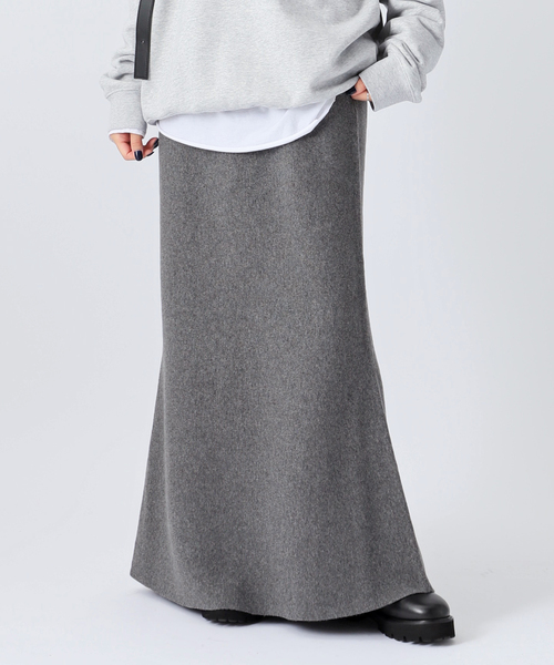 カシミヤミックスニットスカート（スカート）｜AP STUDIO（エーピー
