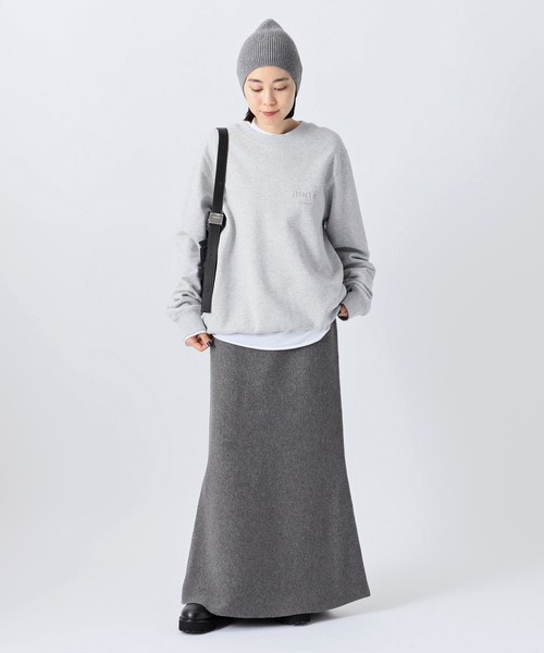 AP STUDIO（エーピーストゥディオ）の「カシミヤミックスニットスカート（スカート・レディース・ブラウン/チャコールグレー・36/38）」の14枚目の写真