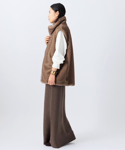 AP STUDIO（エーピーストゥディオ）の「カシミヤミックスニットスカート（スカート・レディース・ブラウン/チャコールグレー・36/38）」の21枚目の写真