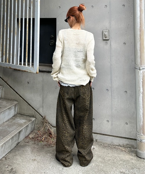 the virgins レオパード　パンツ Leopard Sheer Pants レオパードシアーパンツ | FICTION TOKYO