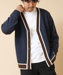 NOLLEY’S | 配色ライン Vネックカーディガン(カーディガン/ボレロ)