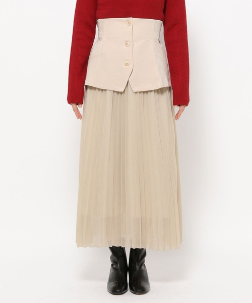 セール】コルセットSETプリーツスカート 246330（スカート）｜mysty