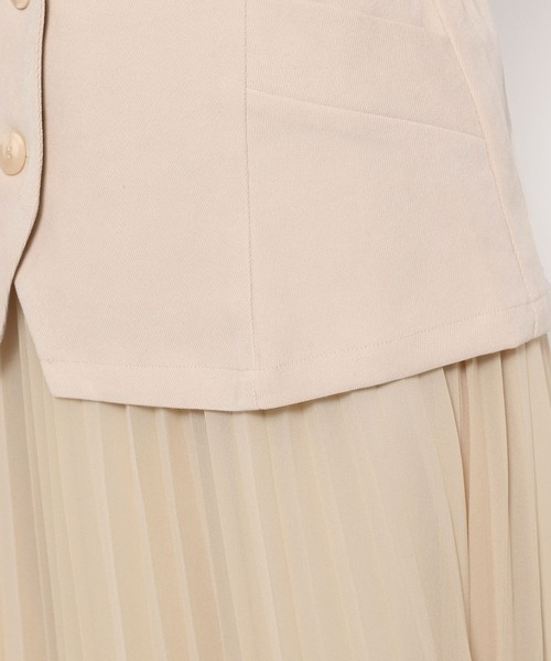 mysty woman（ミスティウーマン）の「コルセットSETプリーツスカート 246330（スカート・レディース・グレー/ブラック/アイボリー・FREE）」の18枚目の写真