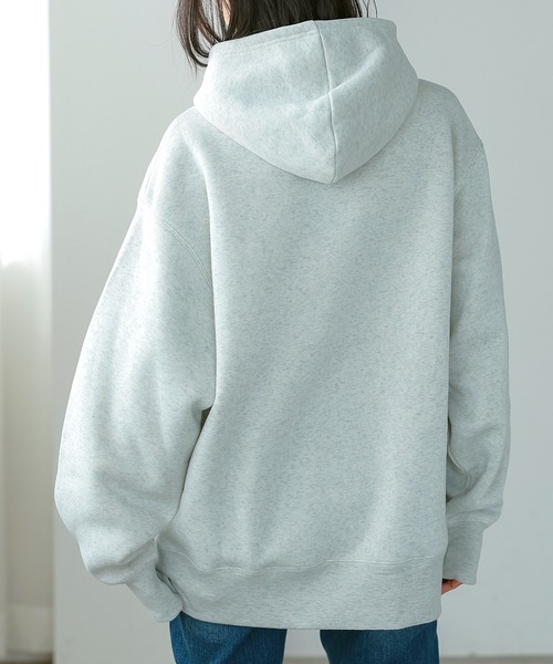 itto...（イット）の「HEAVY WEIGHT SWEAT 裏起毛BIGパーカー（パーカー・レディース・グリーン/オートミール/モカ/ブラック/チャコールグレー/杢グレー・M/L）」の20枚目の写真