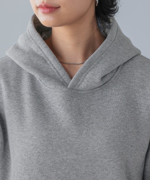 itto...（イット）の「HEAVY WEIGHT SWEAT 裏起毛BIGパーカー（パーカー・レディース・グリーン/オートミール/モカ/ブラック/チャコールグレー/杢グレー・M/L）」の12枚目の写真