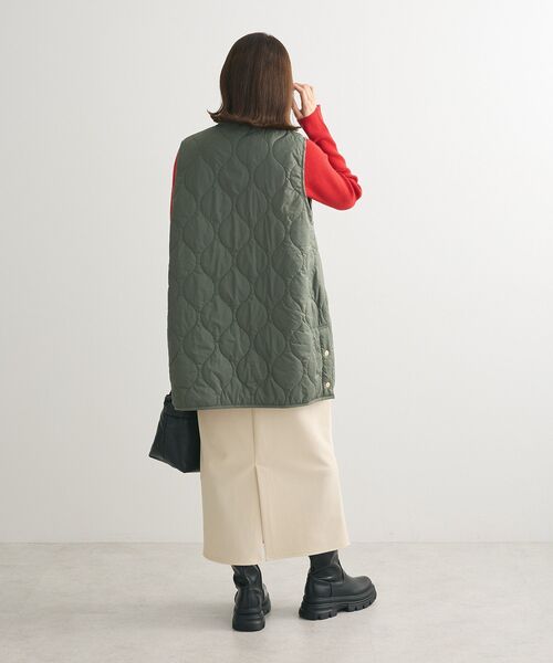 Green Parks(グリーンパークス)の「キルティングZIPベスト(ベスト・レディース・ブラック/カーキ/ホワイト系その他2・FREE)」の4枚目の写真