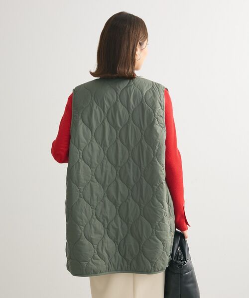 Green Parks(グリーンパークス)の「キルティングZIPベスト(ベスト・レディース・ブラック/カーキ/ホワイト系その他2・FREE)」の7枚目の写真