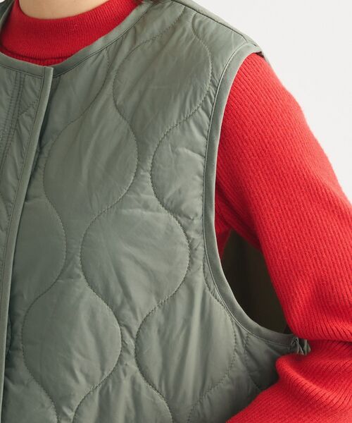 Green Parks(グリーンパークス)の「キルティングZIPベスト(ベスト・レディース・ブラック/カーキ/ホワイト系その他2・FREE)」の9枚目の写真