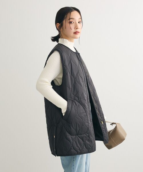 Green Parks(グリーンパークス)の「キルティングZIPベスト(ベスト・レディース・ブラック/カーキ/ホワイト系その他2・FREE)」の15枚目の写真