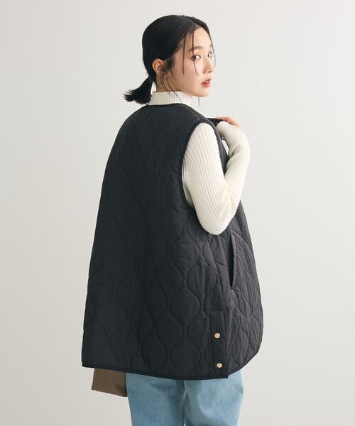 Green Parks(グリーンパークス)の「キルティングZIPベスト(ベスト・レディース・ブラック/カーキ/ホワイト系その他2・FREE)」の16枚目の写真