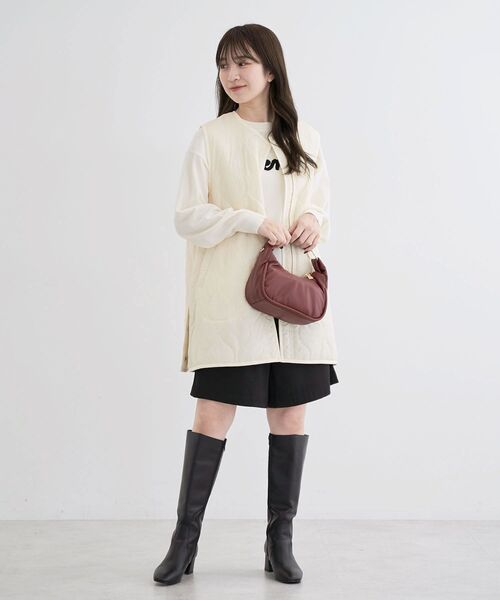 Green Parks(グリーンパークス)の「キルティングZIPベスト(ベスト・レディース・ブラック/カーキ/ホワイト系その他2・FREE)」の22枚目の写真