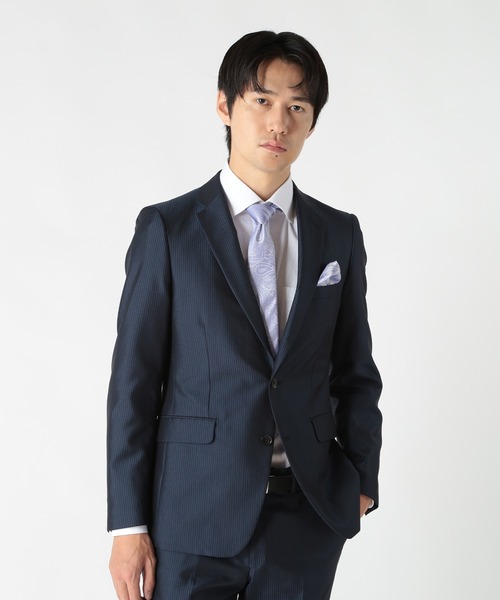 CROWDED CLOSET（クラウデッドクローゼット）の「シャドーペイズリー/シャドーストライプ柄クレリックタイ（ネクタイ・メンズ・シルバー/ボルドー/ネイビー/ラベンダー・FREE）」の17枚目の写真