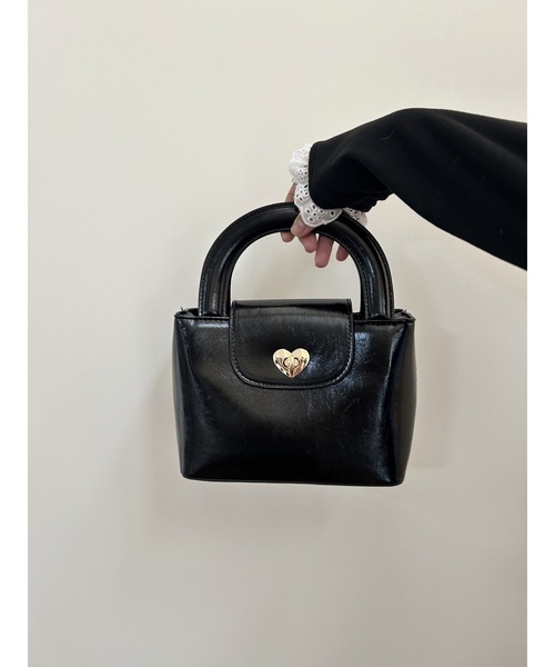SALTMINT（ソルトミント）の「lady heart hand bag（ハンドバッグ・レディース・ブラック・ONE SIZE）」の11枚目の写真