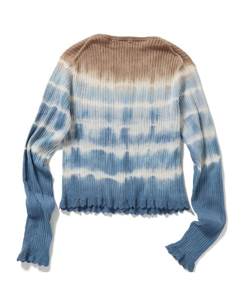 Dip-dye Rib Knit Cardigan（カーディガン/ボレロ）｜PERVERZE