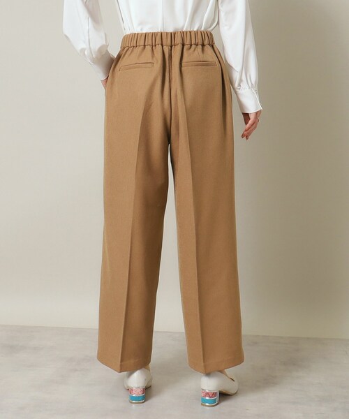 ITS'DEMO（イッツデモ）の「◆【後ろウエストゴム／マシンウォッシャブル】ツイルタックワイドパンツ（その他パンツ・レディース・ベージュ/ダークブラウン/ブラック・00）」の22枚目の写真