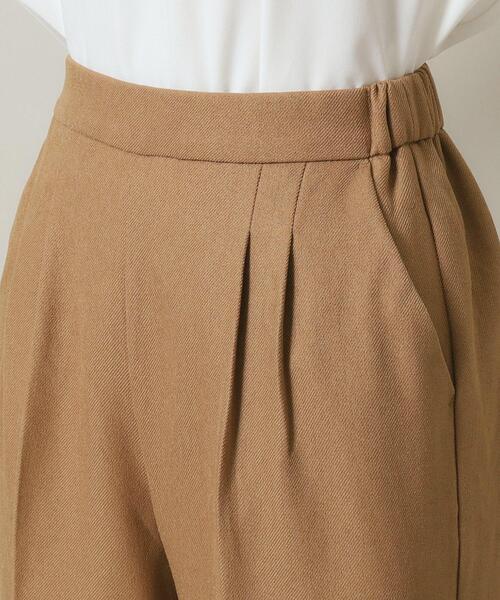 ITS'DEMO（イッツデモ）の「◆【後ろウエストゴム／マシンウォッシャブル】ツイルタックワイドパンツ（その他パンツ・レディース・ベージュ/ダークブラウン/ブラック・00）」の18枚目の写真