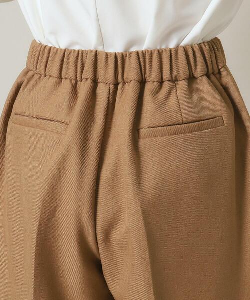 ITS'DEMO（イッツデモ）の「◆【後ろウエストゴム／マシンウォッシャブル】ツイルタックワイドパンツ（その他パンツ・レディース・ベージュ/ダークブラウン/ブラック・00）」の6枚目の写真