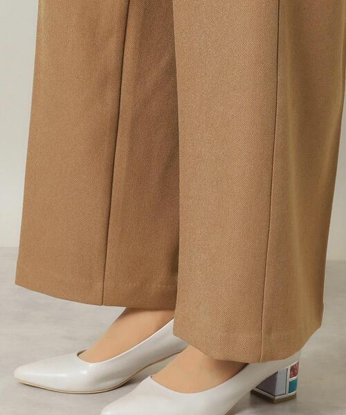 ITS'DEMO（イッツデモ）の「◆【後ろウエストゴム／マシンウォッシャブル】ツイルタックワイドパンツ（その他パンツ・レディース・ベージュ/ダークブラウン/ブラック・00）」の12枚目の写真