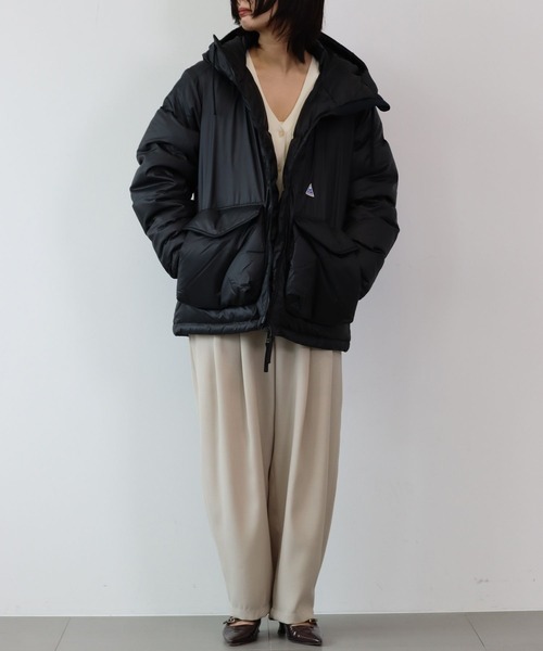 Cape HEIGHTS（ケープハイツ）の「【WEB限定】【CAPEHEIGHTS】ホワイトフェイスダウン（ダウンジャケット/コート・レディース・カーキ/ブラック・フリー）」の3枚目の写真