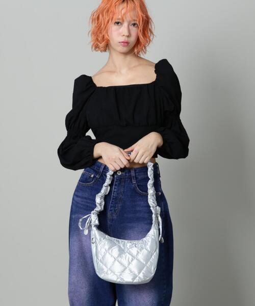 SIS(エスアイエス)の「【WEB限定】SIS/エスアイエス/キルティングナイロンバッグ(トートバッグ・レディース・ブラック/シルバー・F)」の20枚目の写真