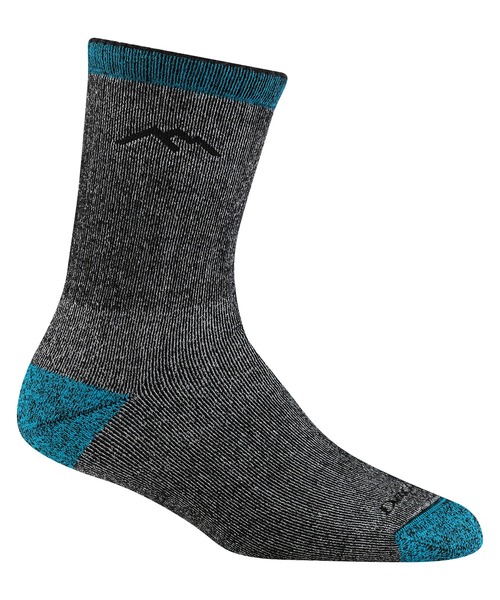 DARN TOUGH VERMONT（ダーンタフバーモント）の「DARN TOUGH/ダーンタフ 5011 Mountaineering Micro Crew Heavyweight Hiking Sock（ソックス/靴下・レディース・ブルー/ライトグリーン・SMALL）」の7枚目の写真