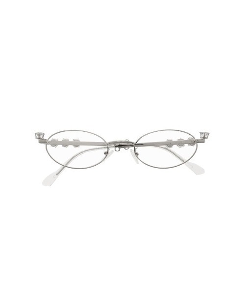 jouetie（ジュエティ）の「ビジュークリアグラス　メガネ（メガネ・レディース・シルバー・FREE）」の8枚目の写真