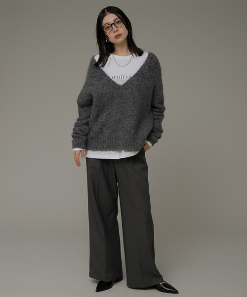 URBAN RESEARCH Sonny Label（アーバンリサーチサニーレーベル）の「撥水センプレタックストレートパンツ（その他パンツ・レディース・ブラック/チャコールグレー・36/38）」の16枚目の写真