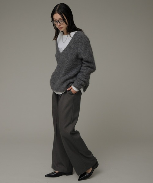 URBAN RESEARCH Sonny Label（アーバンリサーチサニーレーベル）の「撥水センプレタックストレートパンツ（その他パンツ・レディース・ブラック/チャコールグレー・36/38）」の17枚目の写真