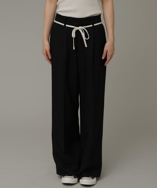 URBAN RESEARCH Sonny Label（アーバンリサーチサニーレーベル）の「撥水センプレタックストレートパンツ（その他パンツ・レディース・ブラック/チャコールグレー・36/38）」の19枚目の写真