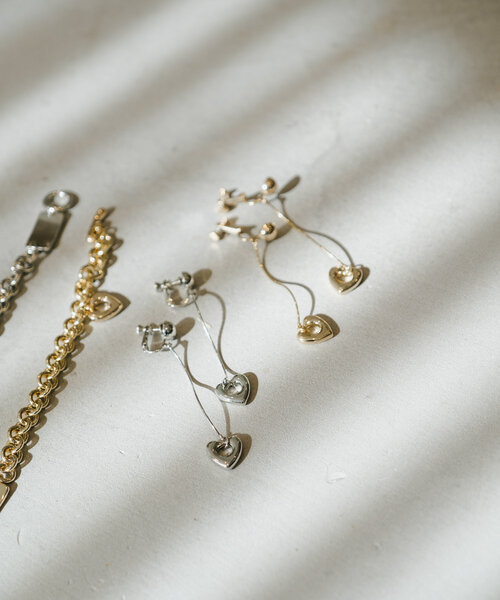 Kastane（カスタネ）の「【fiw.】ハートモチーフイヤリング（イヤリング・レディース・ゴールド/シルバー・FREE）」の9枚目の写真