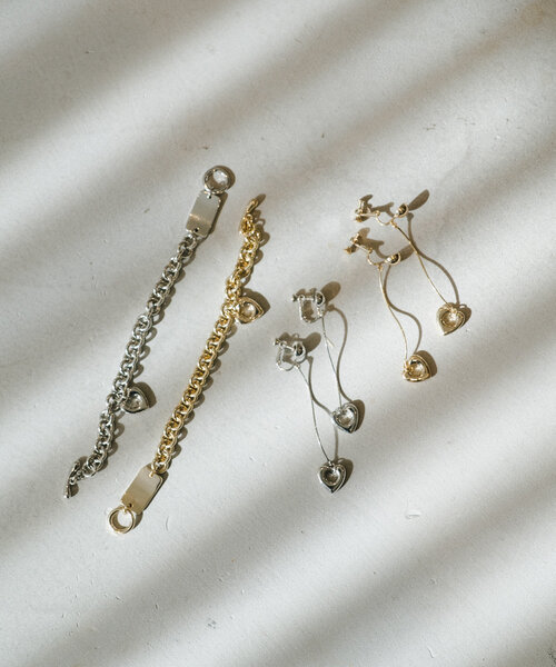 Kastane（カスタネ）の「【fiw.】ハートモチーフイヤリング（イヤリング・レディース・ゴールド/シルバー・FREE）」の10枚目の写真