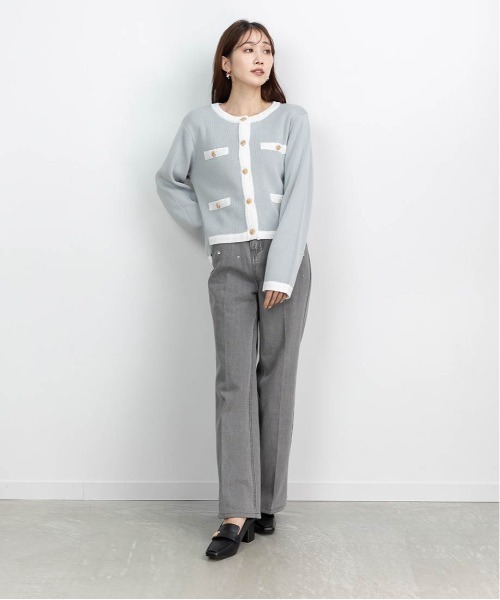 RANDA(ランダ)の「モノグラムパーツベーシックローファー(ローファー・レディース・ブラック/ベージュ/アイボリー・L/M/S/LL)」の5枚目の写真