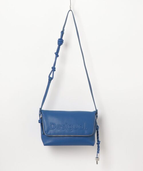 Desigual（デシグアル）の「ハンドル交換可能フェイクレザーミニショルダーバッグ（ボディバッグ/ウエストポーチ・レディース・ブルー/イエロー・FREE）」の10枚目の写真