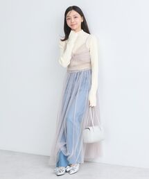 earth music&ecology | ねじりチュールキャミワンピース(ワンピース)