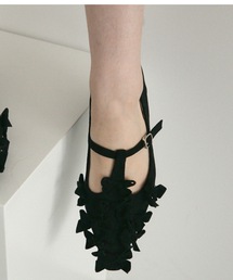 Pointed Toe Ribbon Flat Pumps / ポインテッドトゥリボンフラットパンプス