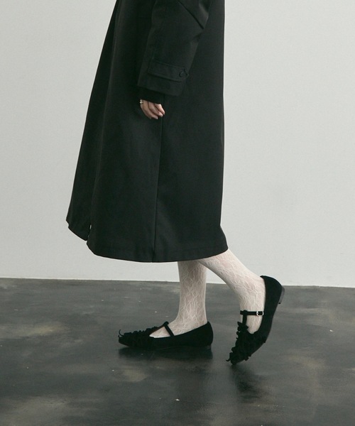 Lutim by u(ルチバイユー)の「Pointed Toe Ribbon Flat Pumps / ポインテッドトゥリボンフラットパンプス(パンプス・レディース・ブラック/ブラウン・37/39)」の11枚目の写真