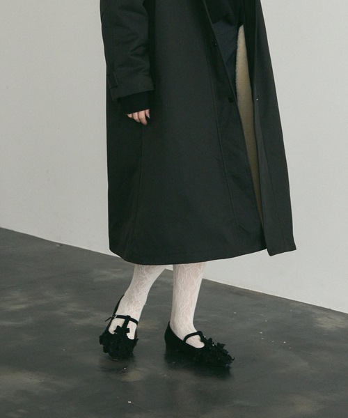 Lutim by u(ルチバイユー)の「Pointed Toe Ribbon Flat Pumps / ポインテッドトゥリボンフラットパンプス(パンプス・レディース・ブラック/ブラウン・37/39)」の12枚目の写真