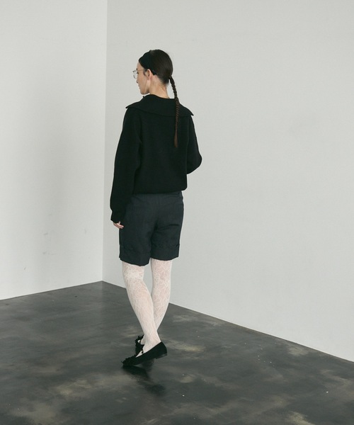 Lutim by u(ルチバイユー)の「Pointed Toe Ribbon Flat Pumps / ポインテッドトゥリボンフラットパンプス(パンプス・レディース・ブラック/ブラウン・37/39)」の13枚目の写真