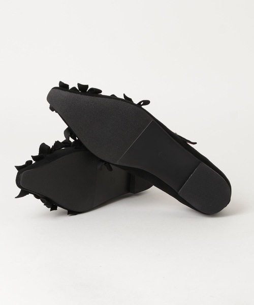 Lutim by u(ルチバイユー)の「Pointed Toe Ribbon Flat Pumps / ポインテッドトゥリボンフラットパンプス(パンプス・レディース・ブラック/ブラウン・37/39)」の7枚目の写真
