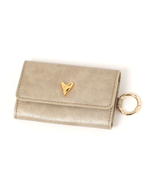 LAKOLE（ラコレ）の「ハートスタッズキーケース / 286262（キーケース/キーアクセサリー・レディース・その他2/ブルー・FREE）」の4枚目の写真