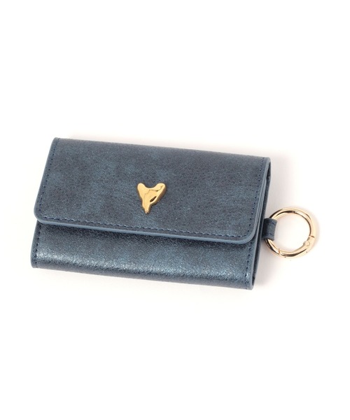 LAKOLE（ラコレ）の「ハートスタッズキーケース / 286262（キーケース/キーアクセサリー・レディース・その他2/ブルー・FREE）」の5枚目の写真